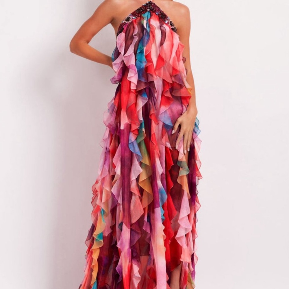 Patbo halter neck long dress Sz 4